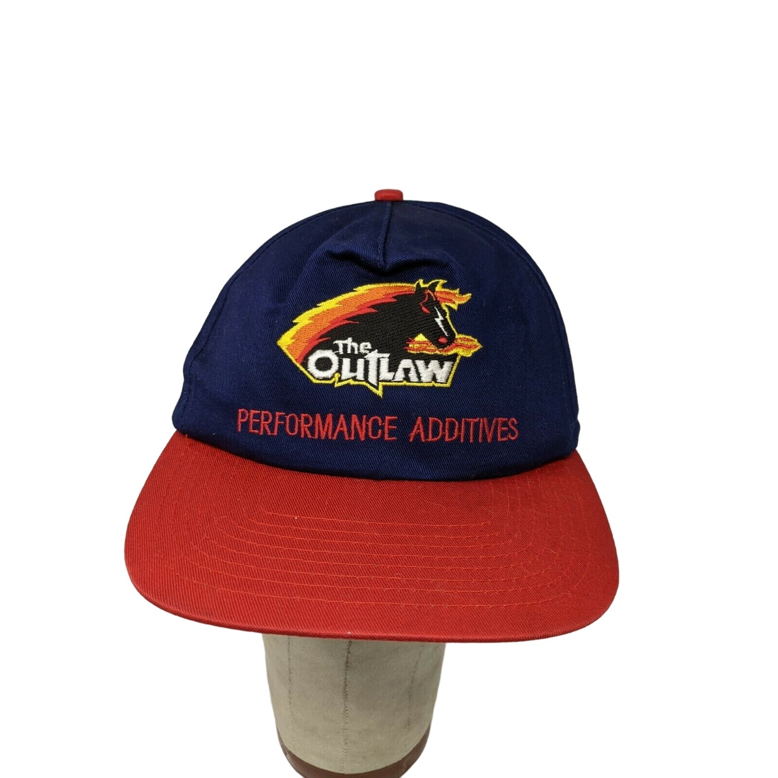 The Outlaw Performance Additives Hat Snapback Adjustable Blue & Red